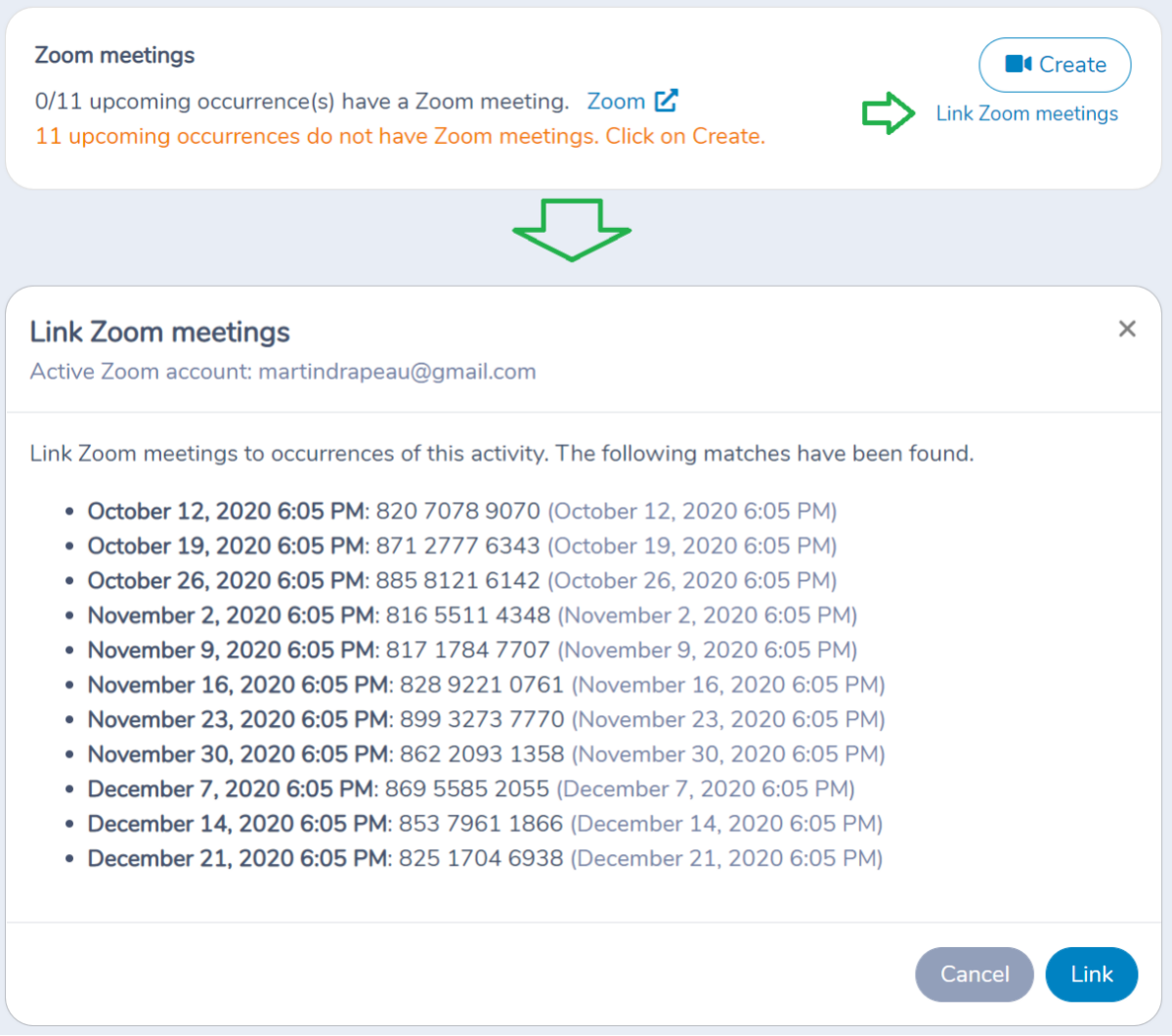 Running Zoom classes with Amilia — illustration