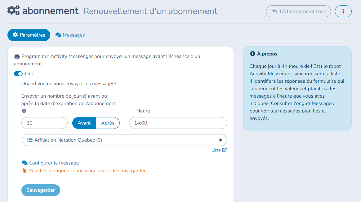 Renouvellement d'abonnement — illustration