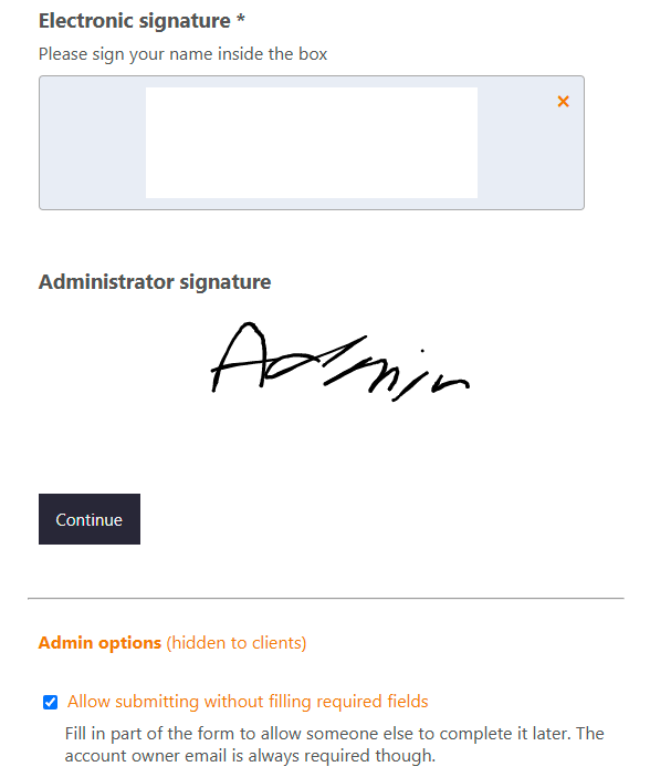 Rental contract: Pre-fill the form