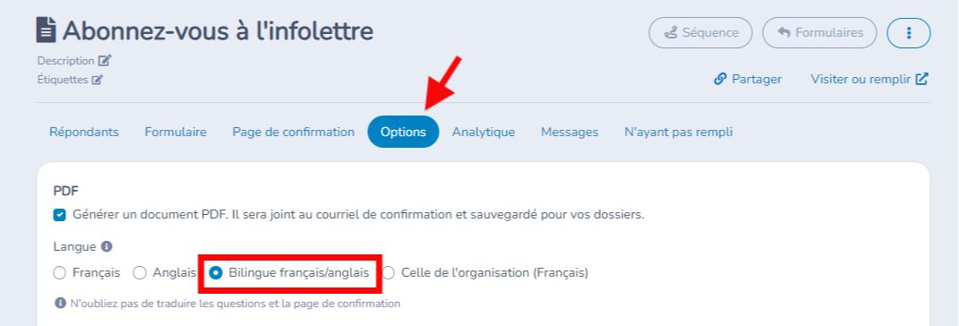 Traduire un formulaire — illustration