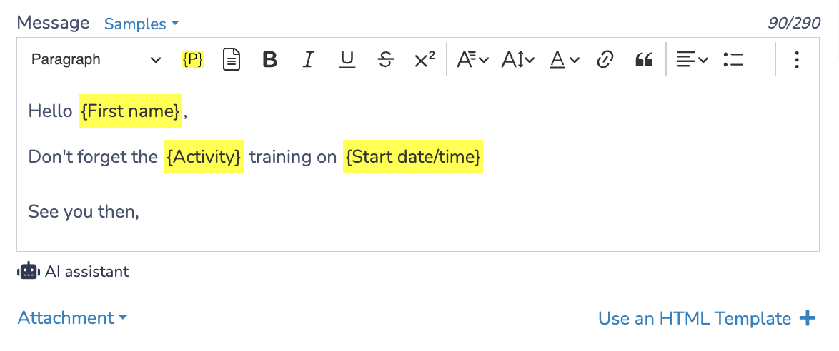 How to target segmented lists of employees with personnalized SMS