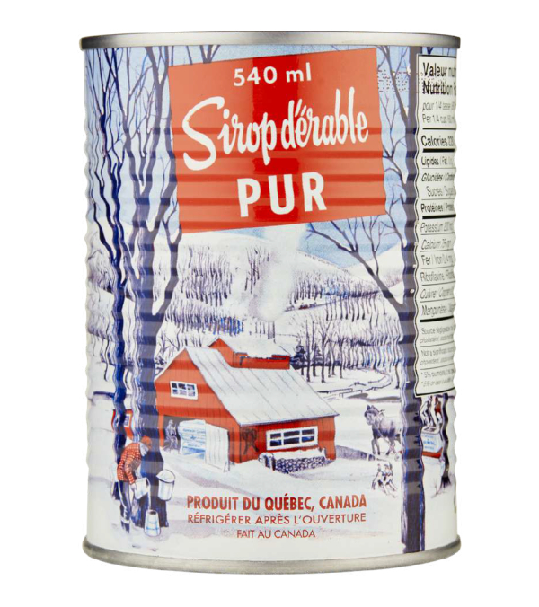 Canette de sirop d'érable