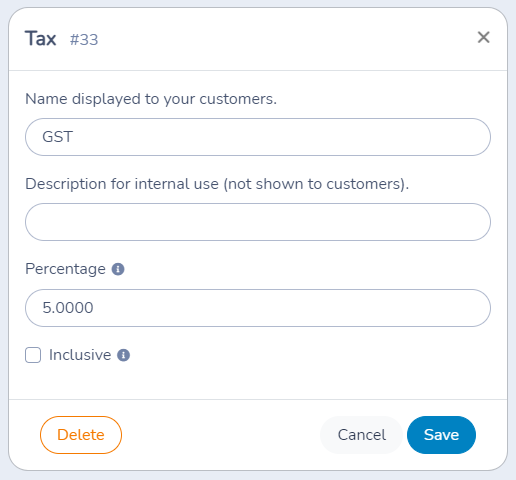 Activity Messenger allows you to specify exclusive taxes (that get added on top the displayed price), or inclusive taxes (that are included in the displayed price)