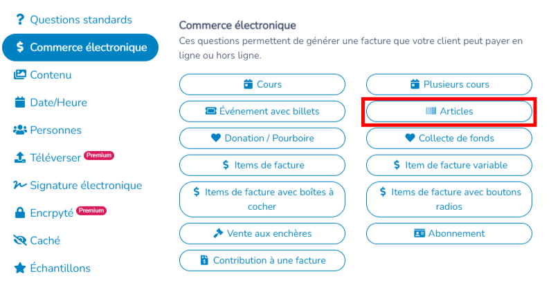Formulaires de paiement — illustration