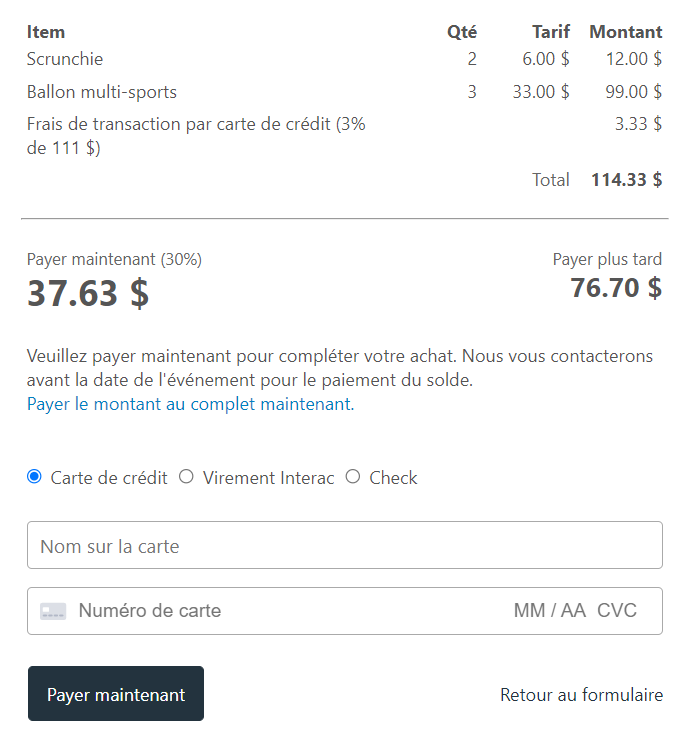 Méthodes de paiement — illustration