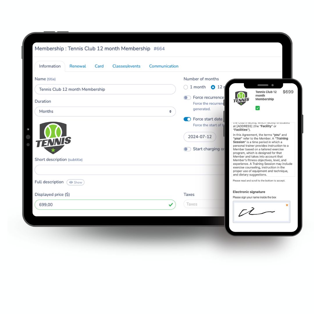 Tennis Membership Management