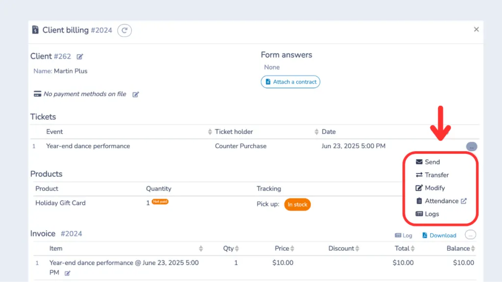 Event-tickets-Activity-Messenger