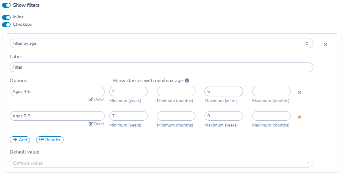 Multiple Classes configuration, step 4