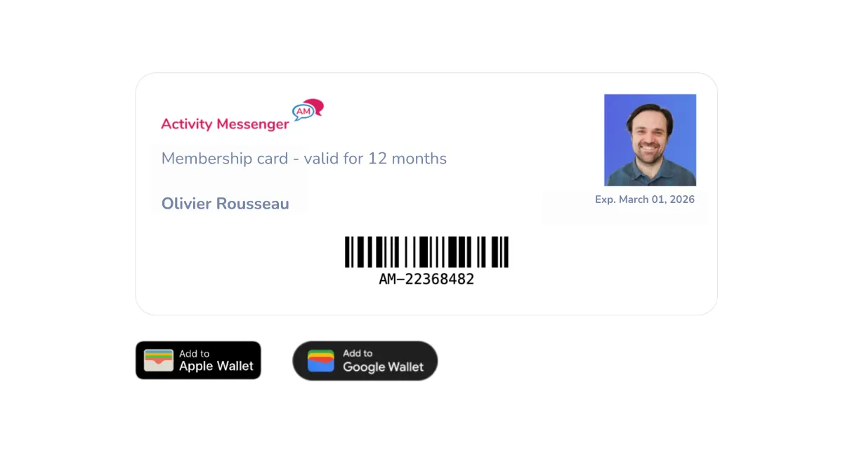 Membership-card-Activity-Messenger