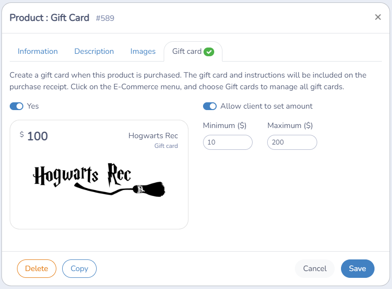 Gift cards — illustration