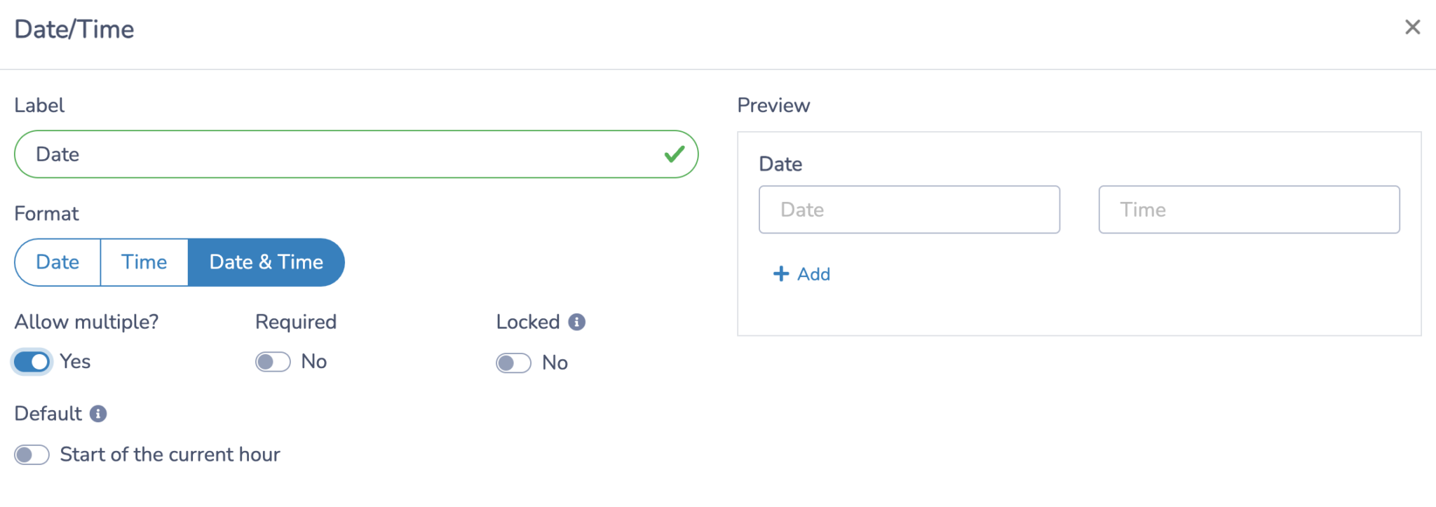 implementing a date picker