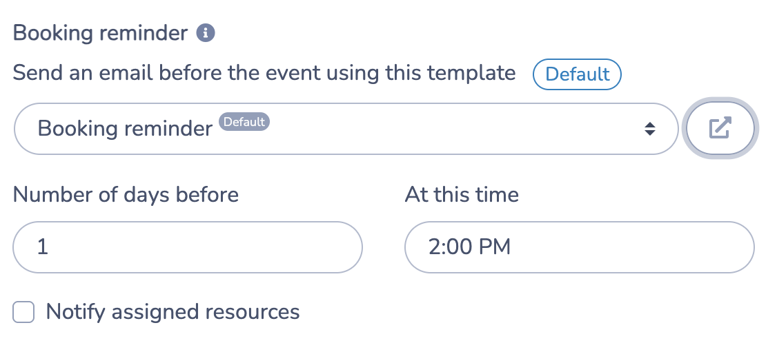 Send automated reminders before facility rental