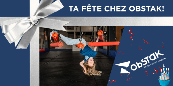 Fête Parkour et Ninja Warrior (8 ans et plus)